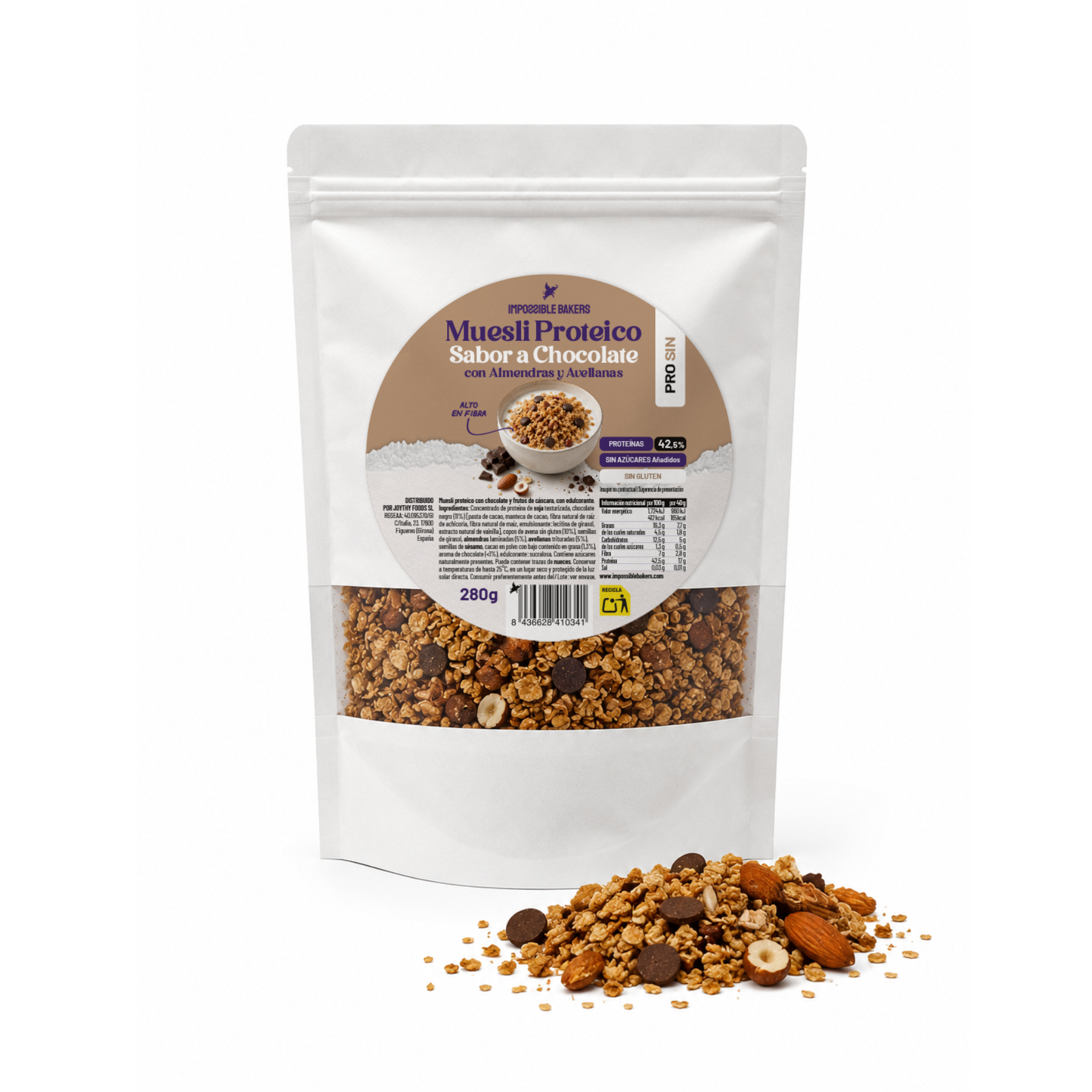 Muesli Proteico con Chocolate