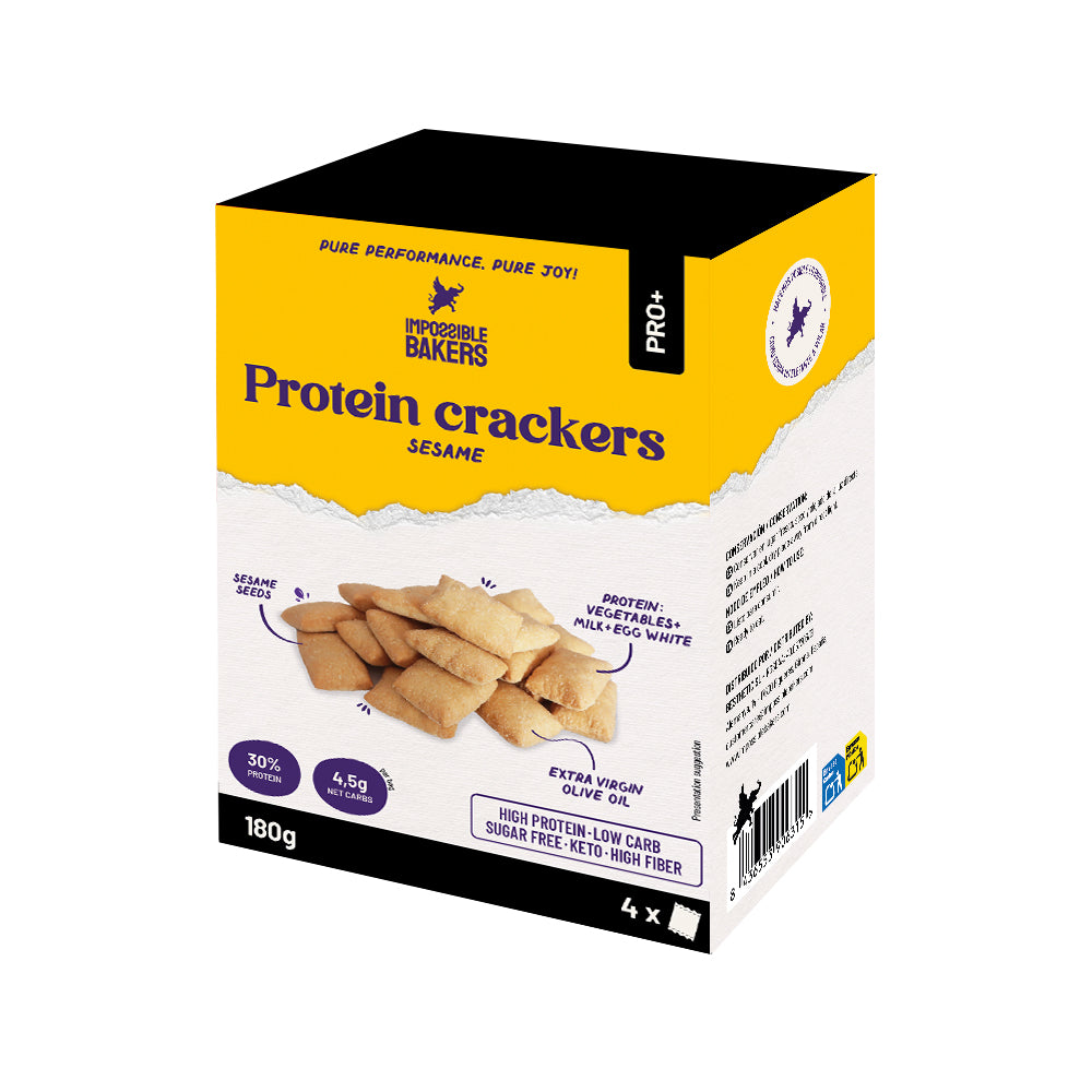Protein Crackers de Sésamo 4u