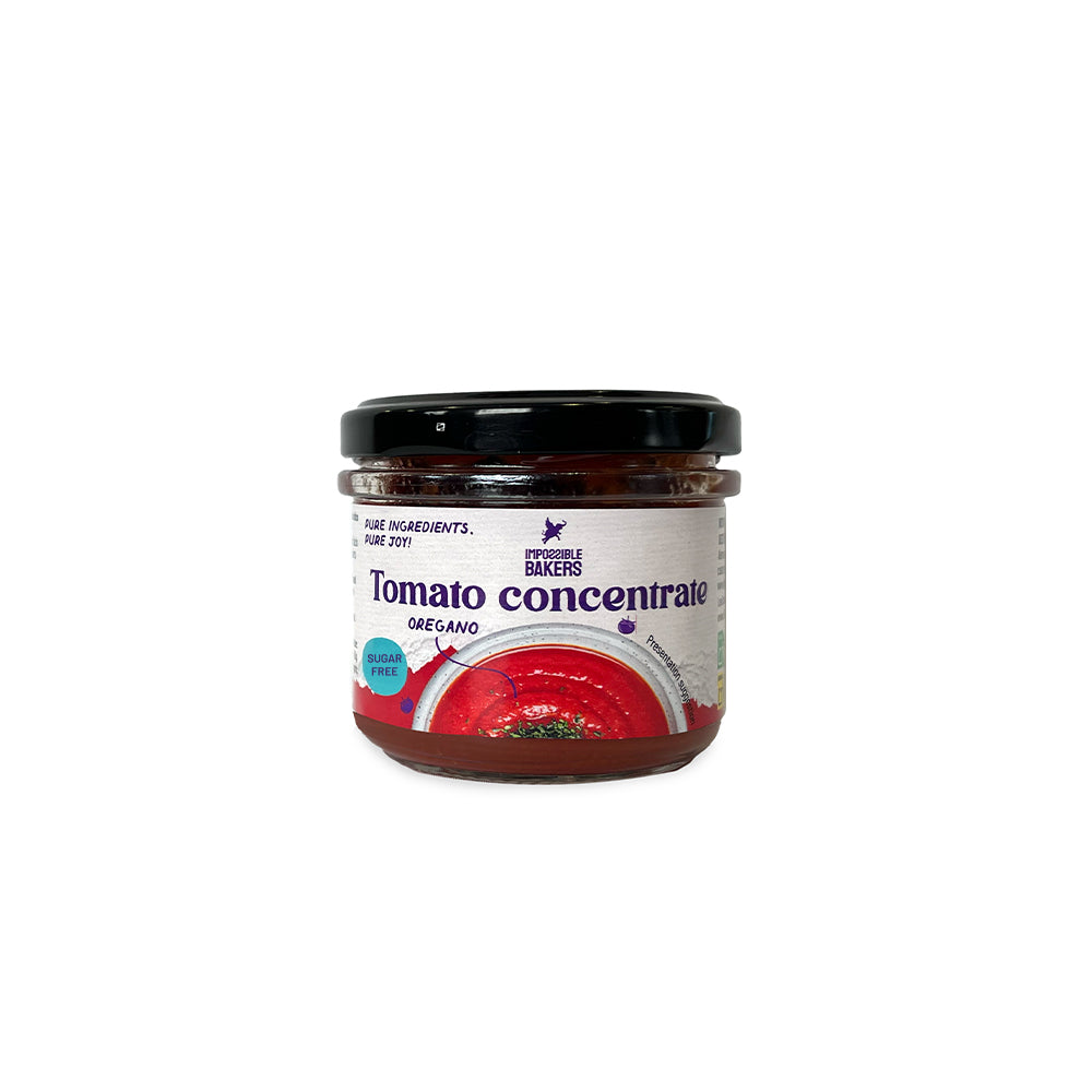 Tomate natural concentrado con orégano, sin azúcar, 100% natural, sin gluten