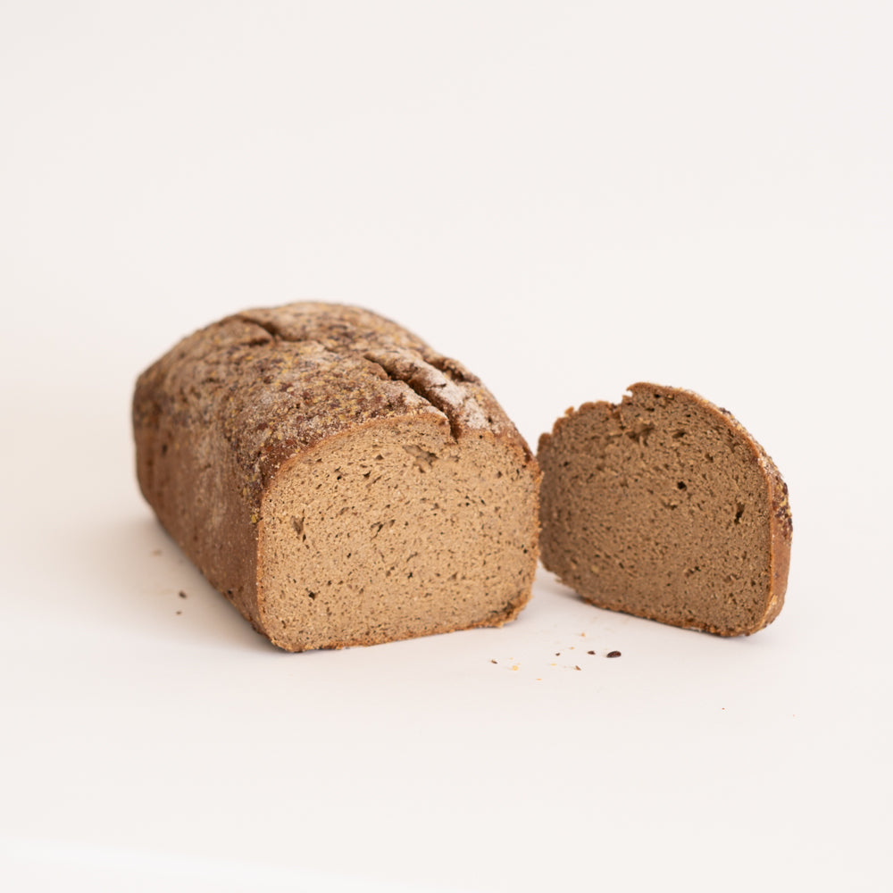 Hogaza de pan de trigo sarraceno bajo en carbohidratos