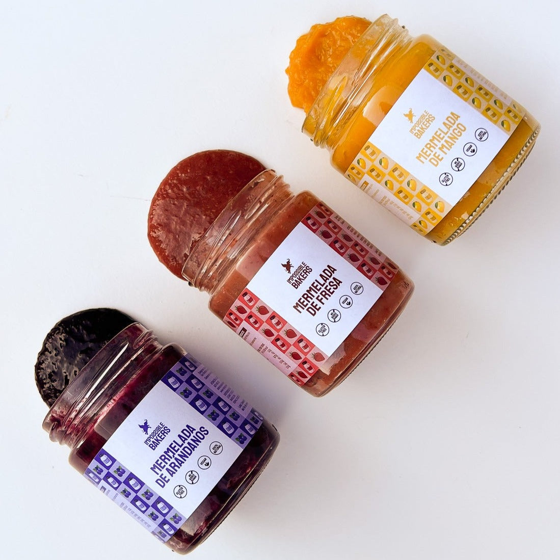 Mermelada_de_mango_fresa_arándanos_sin azúcar_ low carb_ vegano_keto